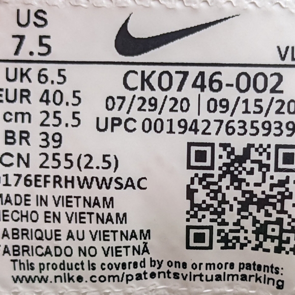 Nike React Alpha Huarache Elite 3 Grey Metal Cleats CK0746-002 Men’s Size 7.5 - Picture 13 of 13